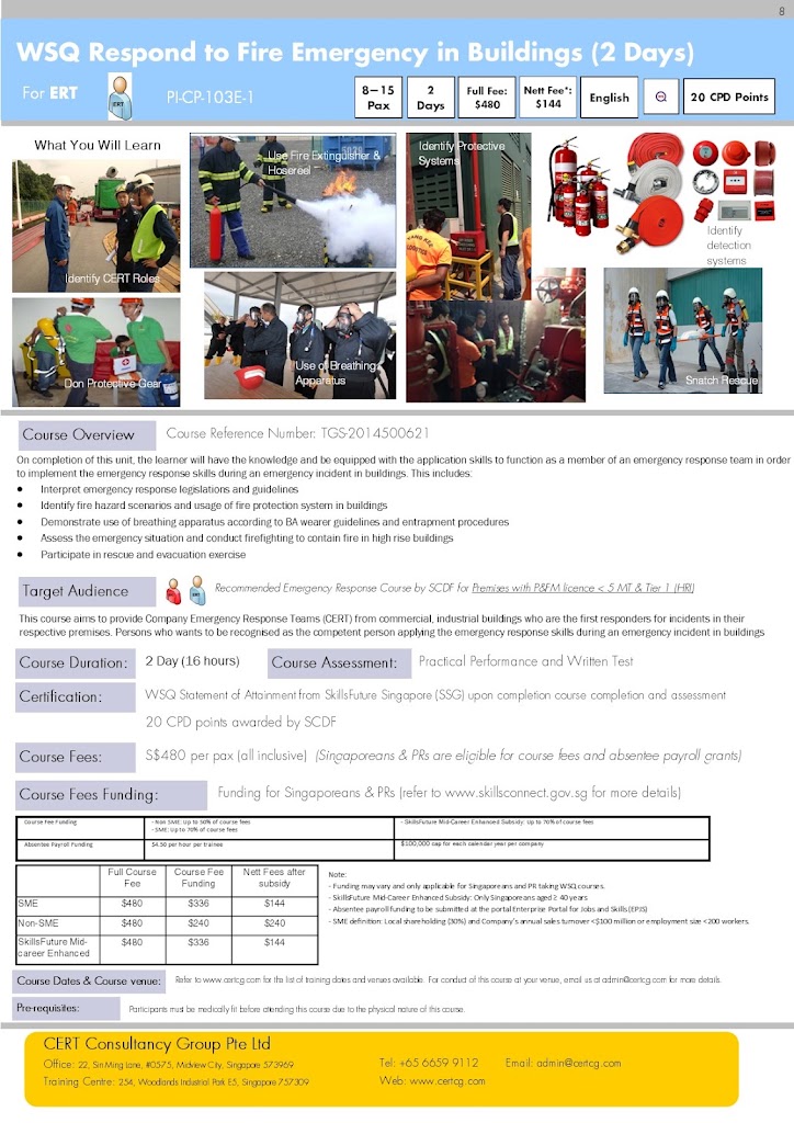 respond to fire emergency in buildings